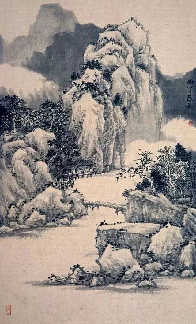 论:山水画中苔点的作用有哪些?-美术100 论:山水画中苔点的作用有哪些?