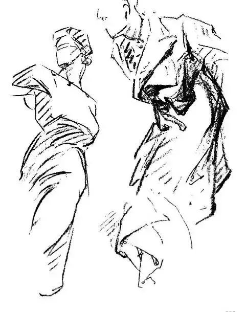 伯里曼《人体结构绘画教学》—— 衣纹