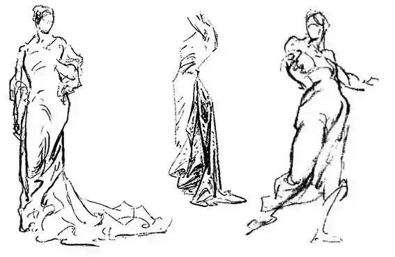 伯里曼《人体结构绘画教学》—— 衣纹