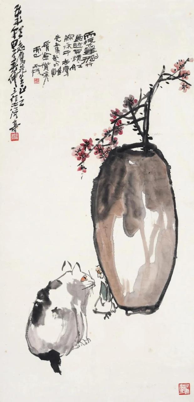 向潘天寿大师学构图，绝了！