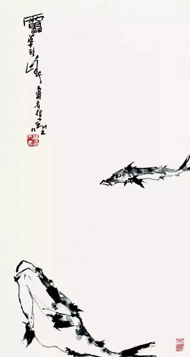 向潘天寿大师学构图，绝了！
