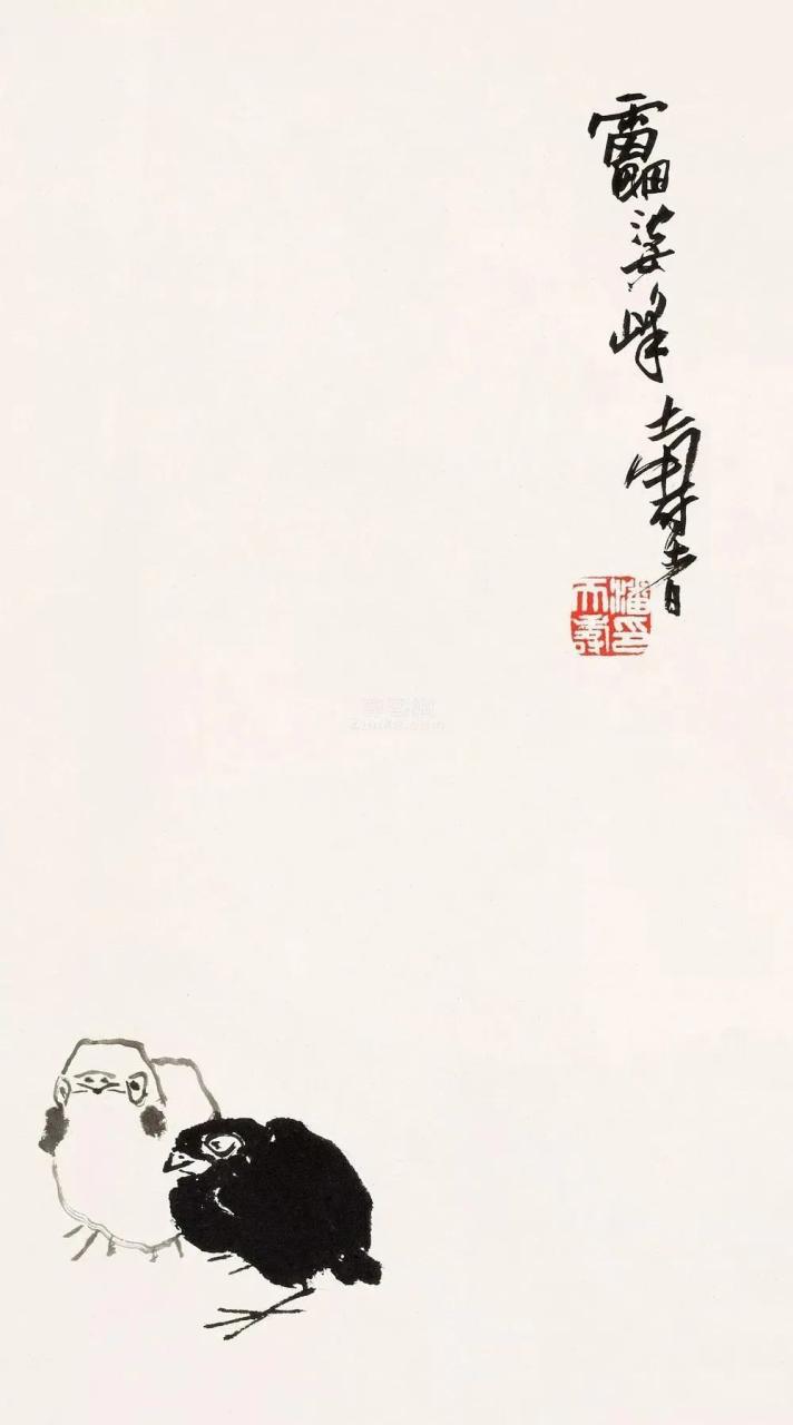 向潘天寿大师学构图，绝了！