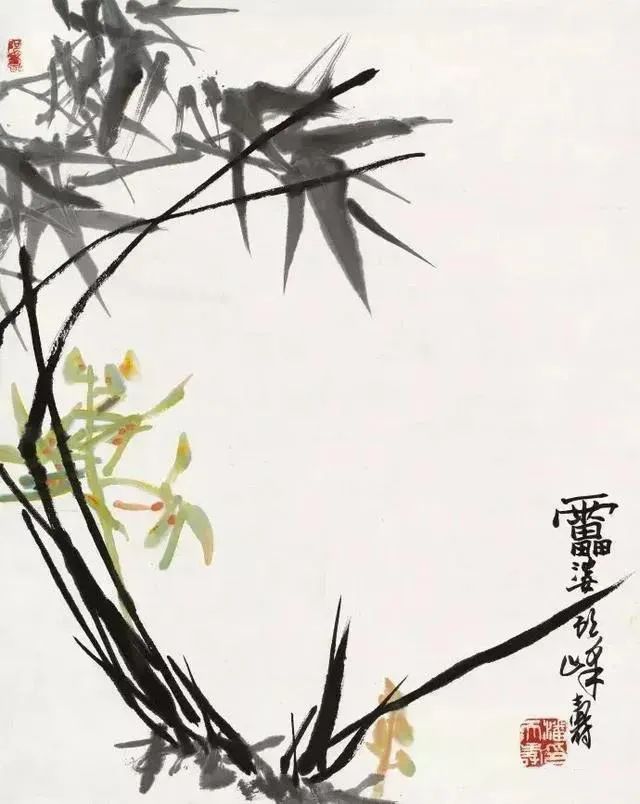 向潘天寿大师学构图，绝了！