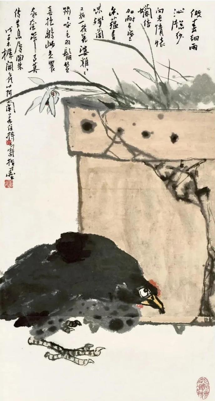 向潘天寿大师学构图，绝了！
