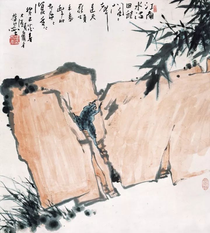 向潘天寿大师学构图，绝了！