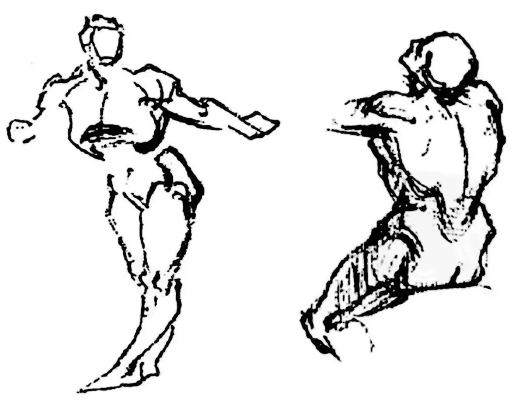 伯里曼《人体结构绘画教学》——体块穿插与扭动关系