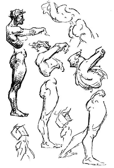 伯里曼《人体结构绘画教学》——体块穿插与扭动关系
