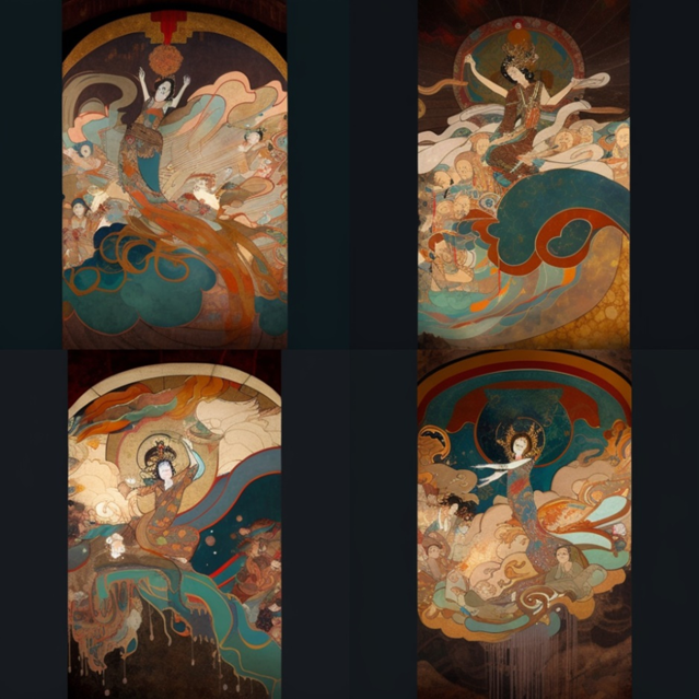 Midjourney敦煌风格艺术绘画教程