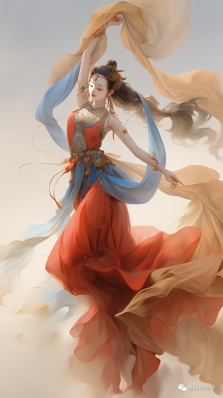 敦煌飞天召唤——midjourney分支选择二次元AI绘画模型niji journey