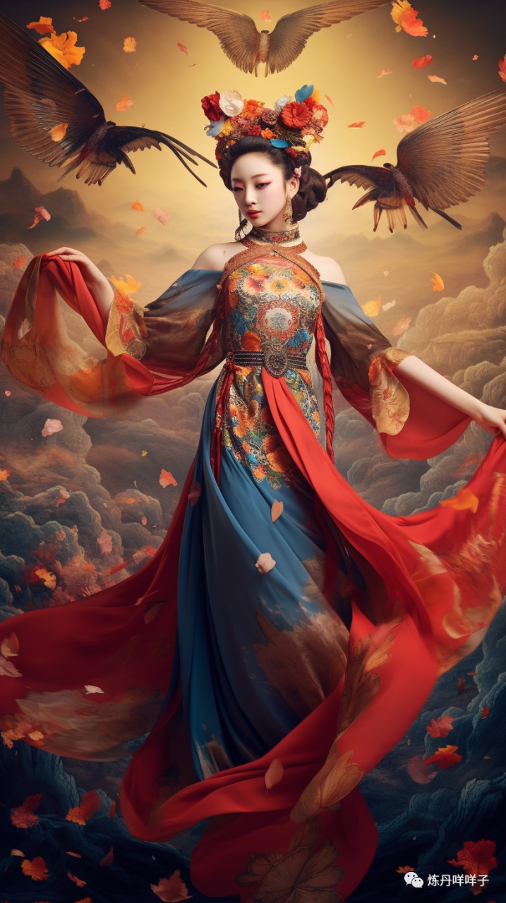 敦煌飞天召唤——midjourney分支选择二次元AI绘画模型niji journey