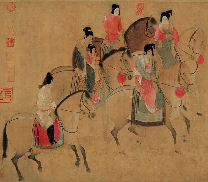 张萱《虢国夫人游春图》