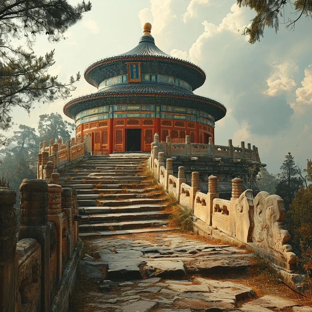 Midjourney V6生成景点效果图：少林寺，紫禁城，天坛，长城，桂林山水...
